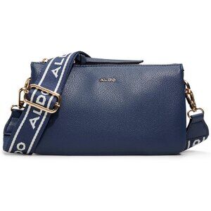 Women's Navy Crossbody Bag Synthetic 9.4'' Compact Versatile Accessories